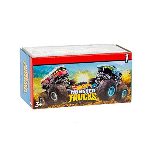 Hot Wheels GPB72 - Monster Trucks Blindpack mit 1 Mini Truck, 1 Starter und 1 Sticker in zufälliger Auswahl, Spielzeug ab 3 Jahren von Hot Wheels