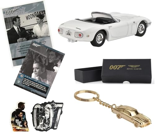 Hot Wheels Golden James Bond 007 James Bond 007 Auto gebündelt mit Aston + Live Twice Toyota! 2000GT Roadster + Goldfinger Icon DB5 + Filmkarten & Decal Pack 2 Stück von Hot Wheels