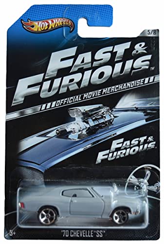 Hot Wheels Gray '70 Chevelle SS 5/8 Fast & Furious Official Movie Die-Cast Car Model Hot Wheels Gray '70 Chevelle SS 5/8 Fast & Furious Official Movie Die-Cast Car Model von Hot Wheels