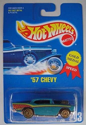 Hot Wheels Green '57 Chevy #213 All Blue Card von Hot Wheels