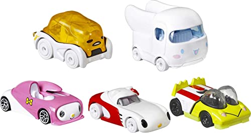 Hot Wheels HELLO KITTY And FRIENDS DieCast CHARACTER CARS Set 5 Modelle Auto - Keroppi Gudetama Cinnamoroll My Melody - Maßstab 1:64 - Länge 5 cm Hot Wheels HELLO KITTY And FRIENDS DieCast CHARACTER CARS Set 5 Modelle Auto - Keroppi Gudetama Cinnamoroll My Melody - Maßstab 1:64 - Länge 5 cm von Hot Wheels