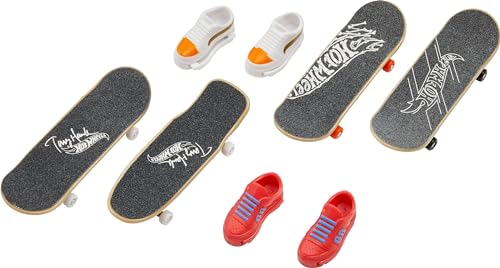 Hot Wheels HNG71 Skate Fingerboard and Shoes: Tony Hawk, Multicolored von Hot Wheels