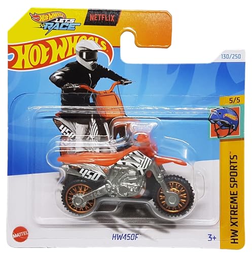Hot Wheels - HW450F - HW Xtreme Sports 5/5 - HTC00 - Short Card - Netflix Let´s Race - Motocross Bike - Mattel 2024-1:64 von Hot Wheels