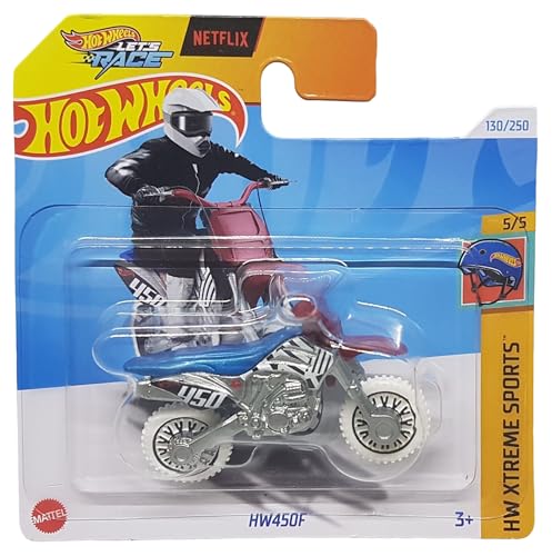 Hot Wheels - HW450F - HW Xtreme Sports 5/5 - HTD59 - Short Card - Netflix Let´s Race - Motocross - Mattel 2024-1:64 von Hot Wheels