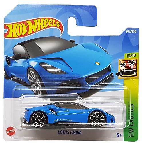 Hot Wheels - Lotus Emira - HW Exotics 10/10 - HCT00 - Short Card - Sportwagen - blau - Mattel 2022 von Hot Wheels