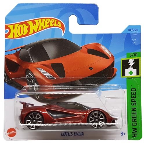 Hot Wheels - Lotus Evija - HW Green Speed 3/10 - HKH56 - Short Card - Sportwagen - dunkelrot - Mattel 2023 von Hot Wheels