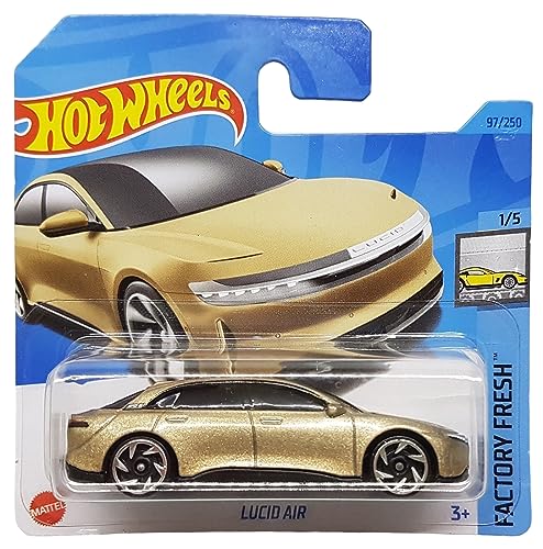 Hot Wheels - Lucid Air - Factory Fresh 1/5 - HKJ29 - Short Card - Gold metallic - Mattel 2023 Hot Wheels - Lucid Air - Factory Fresh 1/5 - HKJ29 - Short Card - Gold metallic - Mattel 2023 von Hot Wheels
