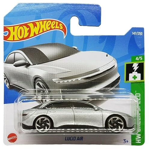Hot Wheels - Lucid Air - HW Green Speed 4/5 - HCT24 - Short Card - Silber metallic - Mattel 2022 von Hot Wheels
