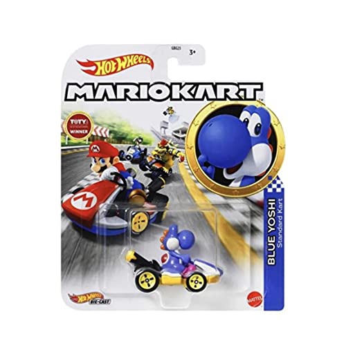 Hot Wheels Mario Kart Blue Yoshi Standard Kart Hot Wheels Mario Kart Blue Yoshi Standard Kart von Hot Wheels