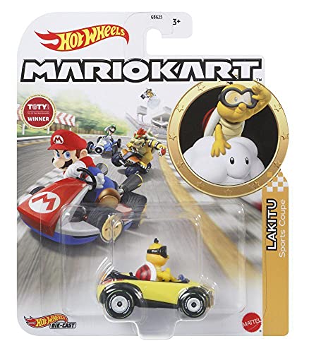 Hot Wheels Mario Kart – Fahrzeug aus Metall – Lakitu Sports Coupe – Neuheit 2021 Hot Wheels Mario Kart – Fahrzeug aus Metall – Lakitu Sports Coupe – Neuheit 2021 von Hot Wheels