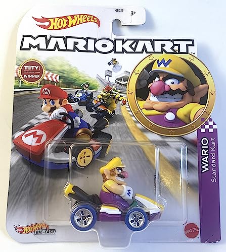 Hot Wheels Mario Kart – Wario – Standard-Kart – Toty – Mint/NrMint Schiffe in Luftpolsterfolie verpackt in einer großen Box Hot Wheels Mario Kart – Wario – Standard-Kart – Toty – Mint/NrMint Schiffe in Luftpolsterfolie verpackt in einer großen Box von Hot Wheels