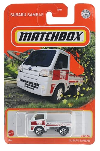 Hot Wheels Matchbox Auto - Subaru Sambar - Rot/Weiß - 1:64 - Tragbar - Realistisch - Kinder, Unisex Hot Wheels Matchbox Auto - Subaru Sambar - Rot/Weiß - 1:64 - Tragbar - Realistisch - Kinder, Unisex von Hot Wheels