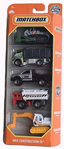 Hot Wheels Matchbox MBX Construction III - 5er Pack von Hot Wheels