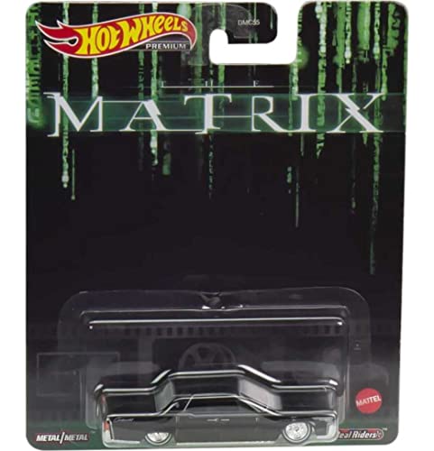 Hot Wheels Matrix Die Cast Modell 1964 Lincoln Continental Schwarz Maßstab 1:64 8cm Premium Real Riders HCP06 von Hot Wheels