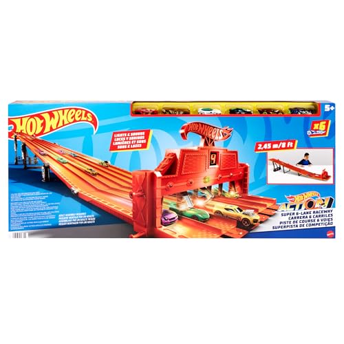 Hot Wheels Mattel V1983-6-Spuren-Mega-Rennstrecke von Hot Wheels