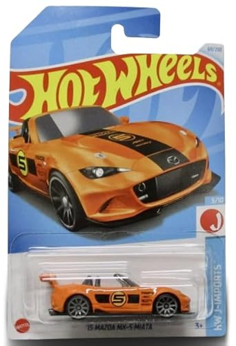 Hot Wheels Mazda MX-5 Miata Orange, HW J-Imports 3/10, 15 Auto im Maßstab 1:64 Hot Wheels Mazda MX-5 Miata Orange, HW J-Imports 3/10, 15 Auto im Maßstab 1:64 von Hot Wheels