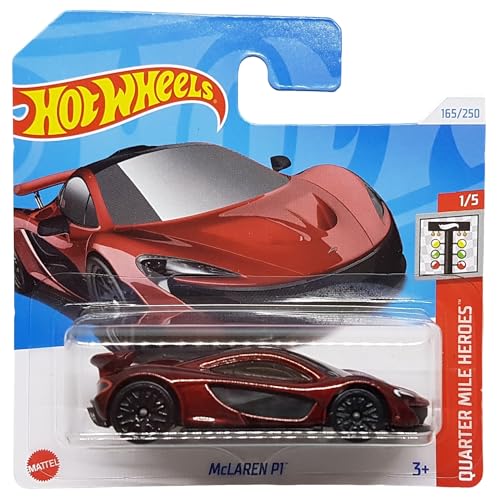 Hot Wheels - McLAREN P1 - Quarter Mile Heroes 1/5 - HTD92 - Short Card - Supersportwagen - dunkelrot - Mattel 2024 – 1:64 Hot Wheels - McLAREN P1 - Quarter Mile Heroes 1/5 - HTD92 - Short Card - Supersportwagen - dunkelrot - Mattel 2024 – 1:64 von Hot Wheels