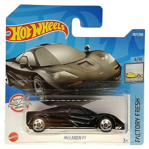 Hot Wheels - McLaren F1 - Factory Fresh 4/10 - HCT93 - Short Card - Ryu´s Rides - schwarz - Mattel 2022 von Hot Wheels