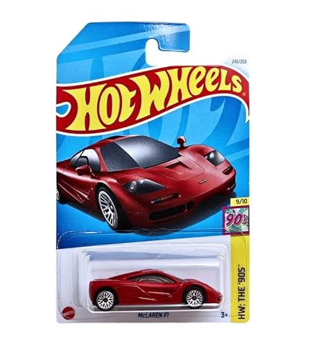 Hot Wheels McLaren F1 Red HW: Das 90S 9/10 Maßstab 1:64 Druckguss-Auto von Hot Wheels