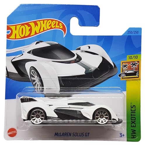 Hot Wheels - McLaren Solus GT - HW Exotics 10/10 - HKG70 - Short Card - Sportwagen - Weiss - Mattel 2023 von Hot Wheels