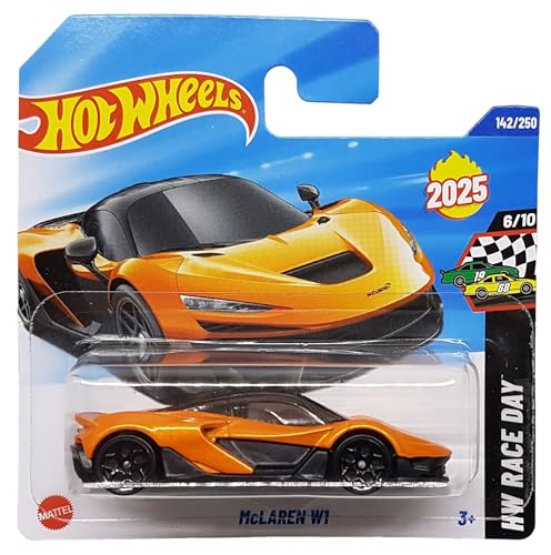 Hot Wheels - McLaren W1 - HW Race Day 6/10 - HYW41 - Short Card - orange metallic - Mattel 2025-1:64 von Hot Wheels