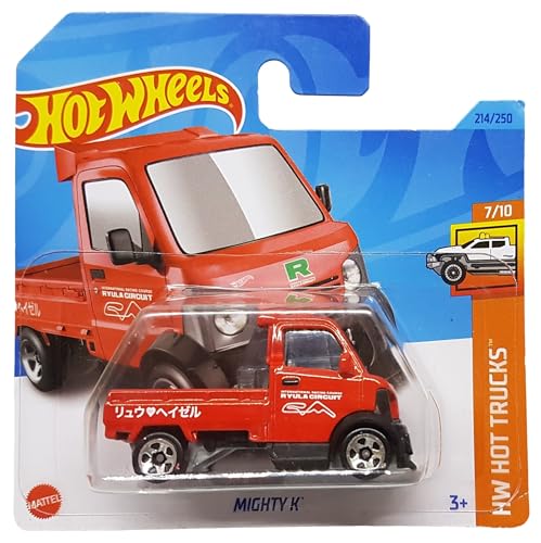 Hot Wheels - Mighty K - HW Hot Trucks 7/10 - HKJ03 - Short Card - Ryula Circuit - rot - Mattel 2023 - 1:64 von Hot Wheels