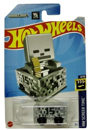 Hot Wheels Minecraft Minecart HW Screen Time 8/10 136/250, Grau Hot Wheels Minecraft Minecart HW Screen Time 8/10 136/250, Grau von Hot Wheels