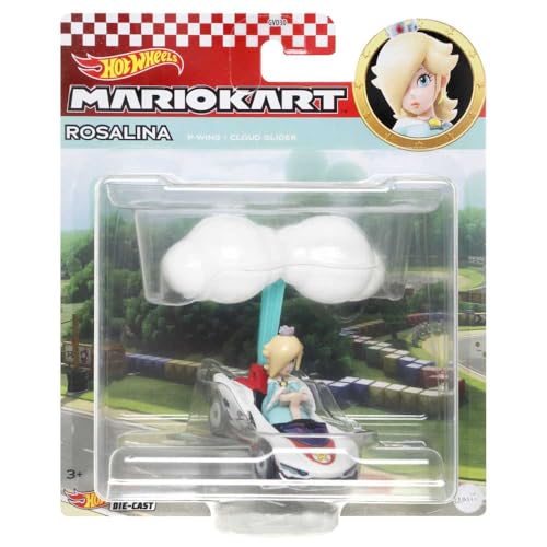 Hot Wheels Modellauto Die Cast Mario KART GLIDER Rosaline P-wing Cloud Glider Super Mario - Maßstab 1:64 Länge 5cm Hot Wheels Modellauto Die Cast Mario KART GLIDER Rosaline P-wing Cloud Glider Super Mario - Maßstab 1:64 Länge 5cm von Hot Wheels