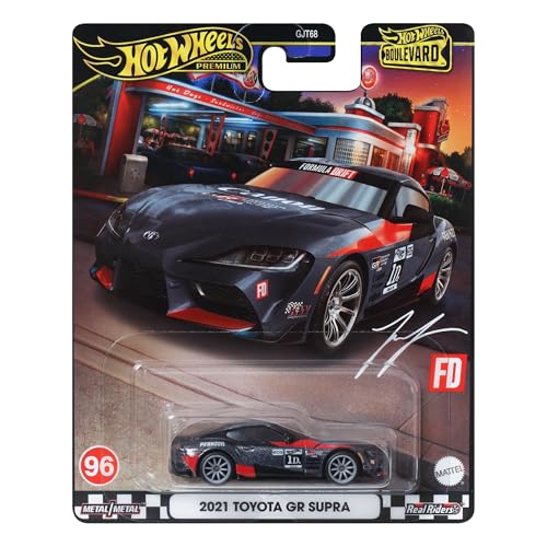 Hot Wheels Modellauto Toyota GR Supra 2021 - Die Cast Maßstab 1:64 - Länge 7 cm - HRT56 - Serie Boulevard 96 Hot Wheels Modellauto Toyota GR Supra 2021 - Die Cast Maßstab 1:64 - Länge 7 cm - HRT56 - Serie Boulevard 96 von Hot Wheels