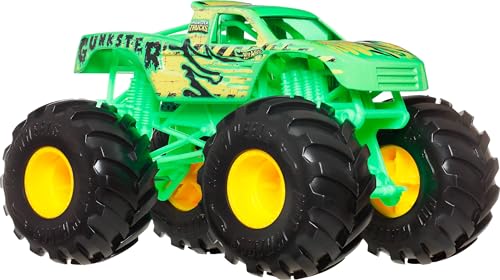 Hot Wheels Monster Trucks, übergroßer Monstertruck, Maßstab 1:24, Druckguss-Spielzeug-Truck mit riesigen Rädern und coolen Designs Hot Wheels Monster Trucks, übergroßer Monstertruck, Maßstab 1:24, Druckguss-Spielzeug-Truck mit riesigen Rädern und coolen Designs von Hot Wheels