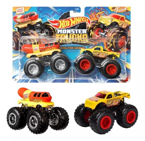 Hot Wheels Monster Trucks 1:64 Strong Twin Cars Oscar Mayer All Fried Up HWN64 von Hot Wheels