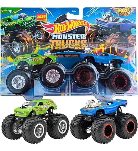 Hot Wheels Monster Trucks 1:64 Strong Twin Cars POISON PINTO - RODGER DODGER FYJ64-HWN70 Hot Wheels Monster Trucks 1:64 Strong Twin Cars POISON PINTO - RODGER DODGER FYJ64-HWN70 von Hot Wheels