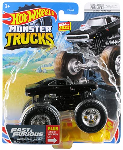 Hot Wheels Monster Trucks 2022 1:64 Scale Diecast #29/75 Fast & Furious Dodge Charger R/T von Hot Wheels
