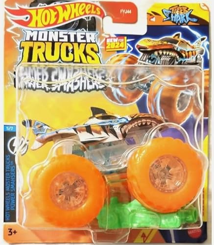 Hot Wheels Monster Trucks 2024 Power Smashers (Tiger Shark) Maßstab 1:64 von Hot Wheels