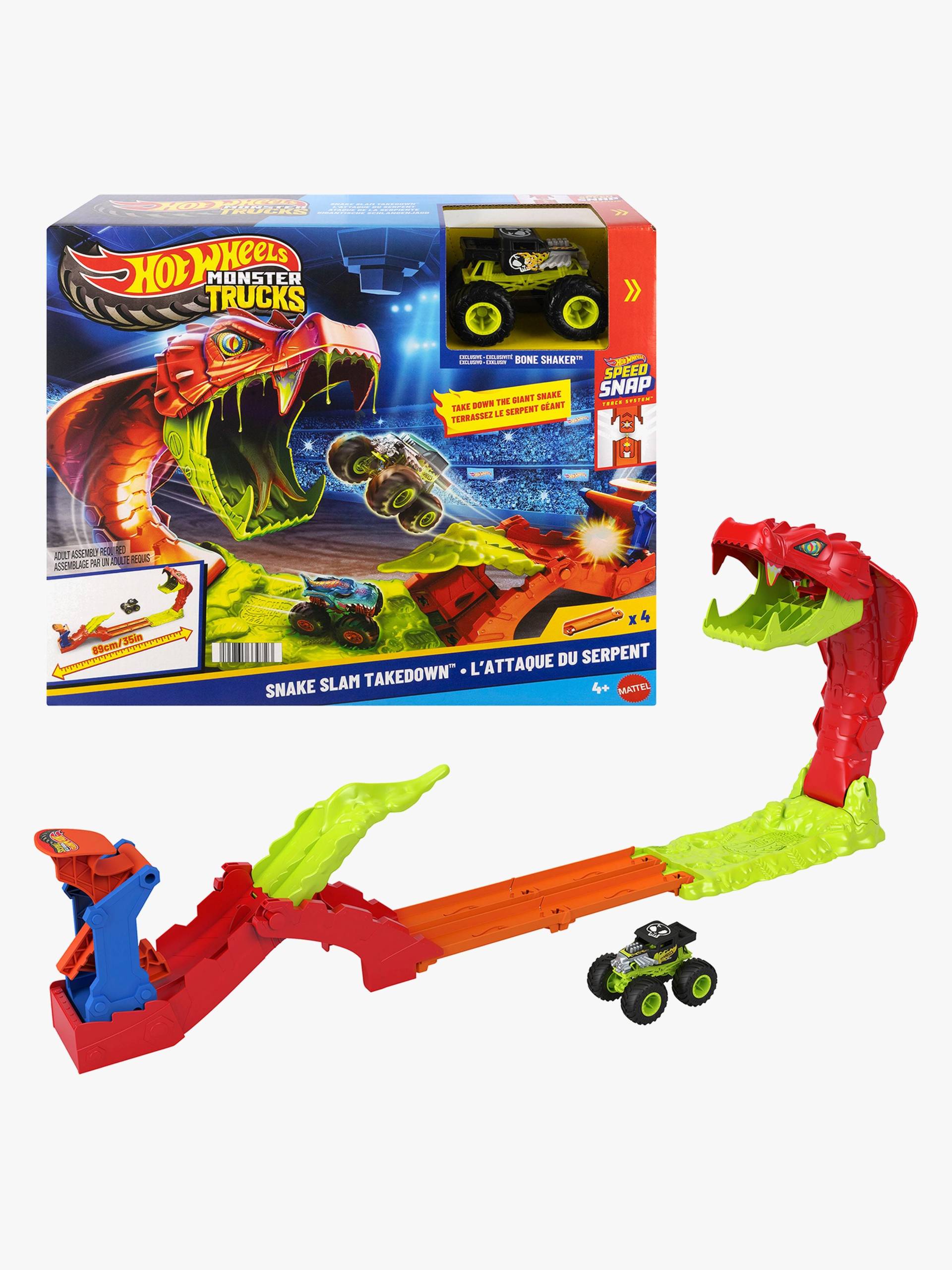 Hot Wheels Monster Trucks Autorennbahn Snake Slam Takedown von Hot Wheels