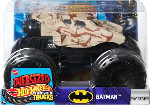 Hot Wheels Monster Trucks Batmobil Tumbler Version 1:24 Camouflage Café Spielzeugfahrzeug für Kinder ab 3 Jahren von Hot Wheels