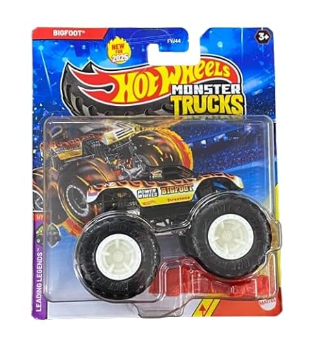 Hot Wheels Monster Trucks Bigfoot Leading Legends Series Diecast Fahrzeug mit Crushed Car 1/7 Hot Wheels Monster Trucks Bigfoot Leading Legends Series Diecast Fahrzeug mit Crushed Car 1/7 von Hot Wheels