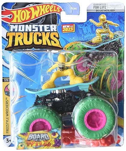 Hot Wheels Monster Trucks Board Wild, Connect and Crash Freestyle Wreckers 7/11 von Hot Wheels