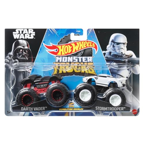 Hot Wheels Monster Trucks Demolition Double - 1/64 Metallautos - Darth Vader Vs Stormtrooper Hot Wheels Monster Trucks Demolition Double - 1/64 Metallautos - Darth Vader Vs Stormtrooper von Hot Wheels