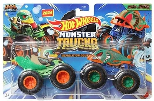 Hot Wheels Monster Trucks Demolition Doubles Neu für 2024 Duck N' Roll vs Piran-Ahhh Hot Wheels Monster Trucks Demolition Doubles Neu für 2024 Duck N' Roll vs Piran-Ahhh von Hot Wheels