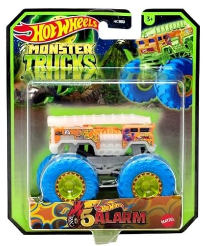 Hot Wheels Monster Trucks Glow in The Dark 1:64 Scale Trucks 5 Alarm von Hot Wheels