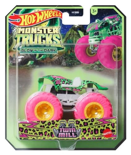 Hot Wheels Monster Trucks Glow in The Dark 1:64 Trucks Twin Mill 2024 von Hot Wheels