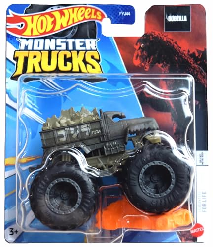 Hot Wheels Monster Trucks Godzilla, Connect and Crash Auto, Maßstab 1:64, Druckguss Hot Wheels Monster Trucks Godzilla, Connect and Crash Auto, Maßstab 1:64, Druckguss von Hot Wheels