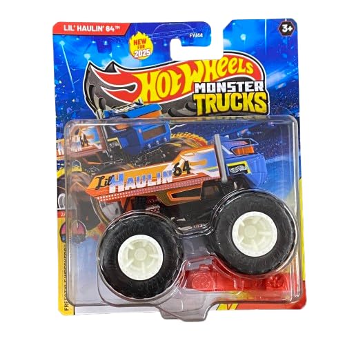 Hot Wheels Monster Trucks Lil' Haulin' 64, Freestyle Wreckers 2/12, inklusive Crushed Car, Druckguss Hot Wheels Monster Trucks Lil' Haulin' 64, Freestyle Wreckers 2/12, inklusive Crushed Car, Druckguss von Hot Wheels
