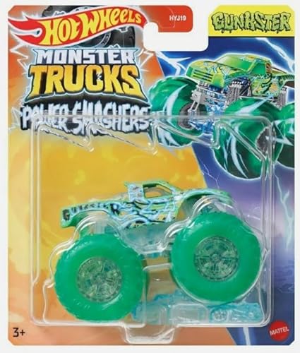 Hot Wheels Monster Trucks Neu für 2024, Maßstab 1:64 (Gunkster 3/7 Power Smashers) von Hot Wheels