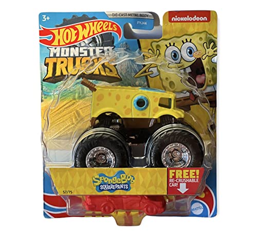 Hot Wheels Monster Trucks Nickelodeon Spongebob Schwammkopf 1:64 Maßstab 57/75 von Hot Wheels