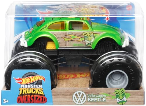 Hot Wheels Monster Trucks Oversized 1:24 Metal Die-Cast Toy Truck (2023 Beetle) von Hot Wheels