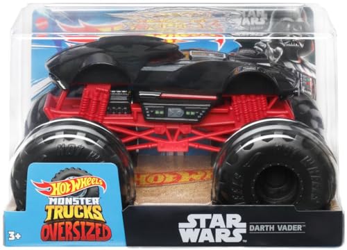 Hot Wheels Monster Trucks Oversized 1:24 Metal Die-Cast Toy Truck (2023 Darth Vader) von Hot Wheels