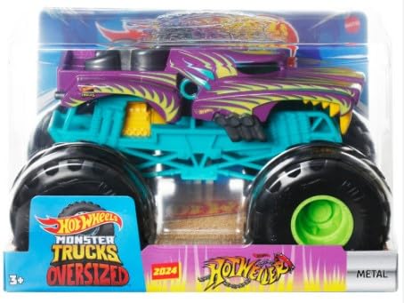 Hot Wheels Monster Trucks Oversized 1:24 Metal Die-Cast Toy Truck (2024 Hotweiler) von Hot Wheels