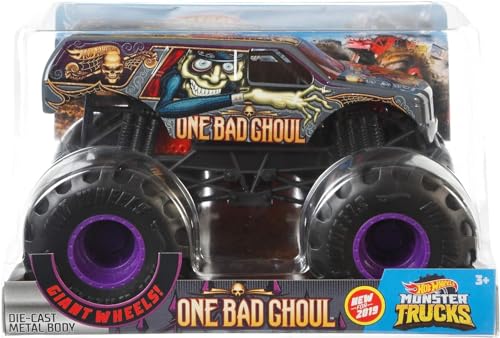 Hot Wheels Monster Trucks Oversized 1:24 Metal Die-Cast Toy Truck (One Bad Ghoul) von Hot Wheels